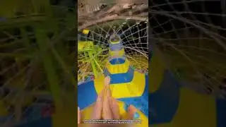 Giant Fiberglass Water Park Slide - Ultimate Thrills for All Ages #waterpark #themepark #poolslide