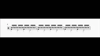 Single Stroke Warm up Ex1 (110bpm)
