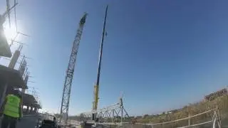 GRUAS NAVARRO MALAGA, TIMELAPSE GRUA  TORRE SAE S52
