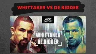 UFC FIGHT NIGHT ABU DHABI - ROBERT WHITTAKER VS REINIER DE RIDDER - (ANALISE/PALPITE/APOSTA) #210