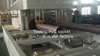 PVC pipe socket machine