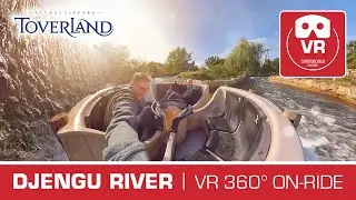 360&deg; VR DJENGU RIVER - Attractiepark Toverland VR Thrill Ride - Rapid River onride #oculus VR180 3D