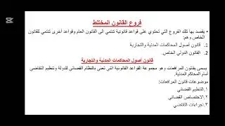 مدخل لدراسة القانون المحاضرة الرابعة جزء 2