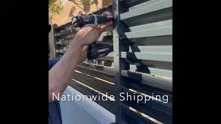 MNR Metal Louvered Fence installation video