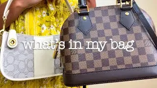 WHAT'S IN MY BAG 2022! Louis Vuitton Alma BB + Coach Swinger Crossbody Bag