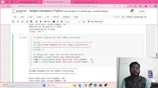 Simple Calculator in Python | Program 1