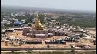 &ldquo;Statue of Equality&rdquo; - Aerial view of 216ft Sri Ramanuja charya Statue at Muchinthala #socialmedia