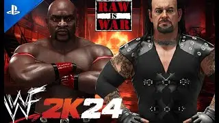 WWE2K24 | Attitude Era | Undertaker Vs Ahmed Johnson | Raw is War