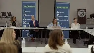 Governor Sanders delivers remarks LEARNS Literacy Coaches Roundtable