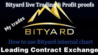 bityard live trading & my live demo and real trade profits | how to use Bityard internal chart