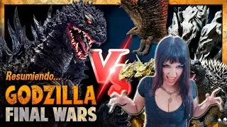 Resumiendo... GODZILLA FINAL WARS: Godzilla vs Todos Los Monstruos | reacción a DREY DAREPTIL