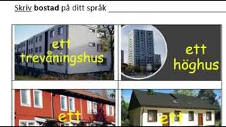 Bostad  Olika hus