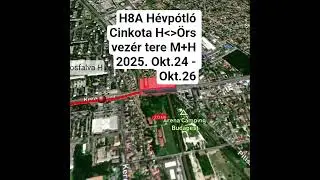H8A H&eacute;vp&oacute;tl&oacute; Cinkota H &Ouml;rs vez&eacute;r tere M H 2025okt24okt26