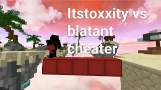 Destroying a blatant cheater with 6 block reach