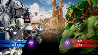 Anti Venom & IronMan Vs Venom & Hulk  [Very Hard ]MarvelCapcom