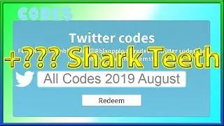 All Codes for Sharkbite *4 Codes & 200 Shark Teeth!!* | Minigun Update | 2019 August