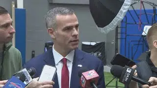 Bills GM/President Brandon Beane speaks to the press after coaching announcement