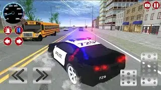 Real Police Car Driving/Real US Police Sport Car/Crane driving