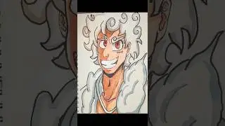 Drawing Luffy Gear 5 One Piece.#onepiece #luffy #anime #animeshorts #art #drawing