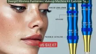 Deergirl Wireless Permanent Makeup Machine Kit Eyebrow Tattoo... — Amazing Value 2026 | Must Have!