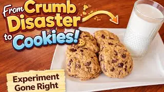 From Crumb Disaster to Cookies 🍪, Experiment Gone Right💃🏼