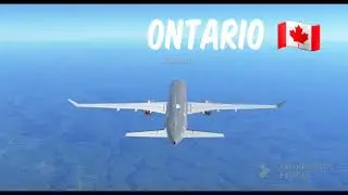 Infinite flight: Vancouver - Toronto | Air Canada Retro | a220-300 (timelapse)