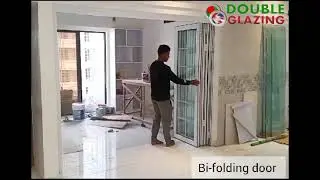 Bi-folding door in Dhaka #doubleglazinginbangladesh #bifoldingdoors #aluminium #doortype