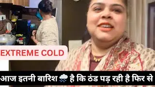 Delhi Mein Zordaar Baarish | Thand Aur Badh Gayi | Winter Vlog #vlog #rain #winter #winterspecial 