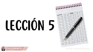 ✍🏻 Lección 5  - Principios #taquigrafia Gregg 