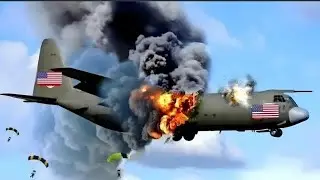 Сегодня в воздухе взорвались 5 американских самолетов C-130, на борту которых находились 8000 элитны
