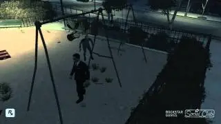 Chibiace slips on a invisible banana