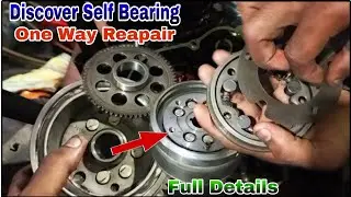Self bearing fitting Bajaj discover | One way clutch fitting bajaj discover