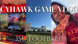 CYHAWK GAME VLOG || Iowa State vs. Iowa Football Game, tailgating, and grwm -`♡&acute;-