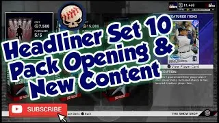HEADLINER SET 10 PACK OPENING AND MONTHLY AWARDS PROGRAM ADDED TODAY! MLB THE SHOW 20