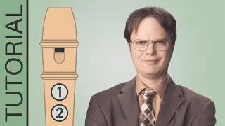 The Office Theme Song - Recorder Notes Tutorial