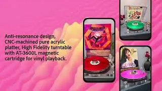 Audio Keeper | Acrylic Turntable, High-Fidelity Sound Quality and Exquisite Design for Music Lovers