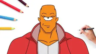 How to draw Allen the Alien from Invincible step by step | easy comic art