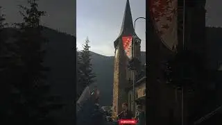 ST. MAURITIUS 💒 CHURCH in ZERMATT 🇨🇭 #switzerland #culture #shorts