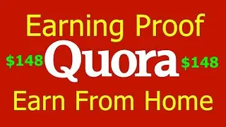 Quora partner program $148 earning proof