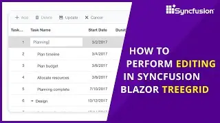 How to Perform Editing in Blazor TreeGrid