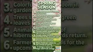10 lines Essay on spring season #springseason #essay #english #learning #essaywriting #essaywriting