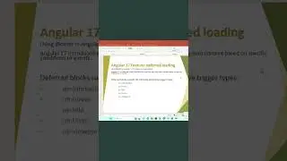 Angular 17 Feature defer loading | Deferrable views | Lazy loading components | Angular 17 Tutorial