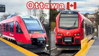 Европейские поезда в Канаде! 🇨🇦 Дизельные поезда на линиях O-Train в Оттаве | 2025