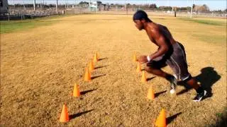 (Cocoa High) #52 MIKE FERGUSON C/O 2012 workout DE/LB/ATH SR.YR