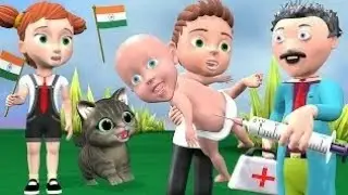 बाबु को लगा दिया इंजेक्शन | Doctor | Cat and Elephant | Cat Cartoon | comedy video | cs bisht vines