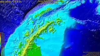 James Ross Island, Antarctica, (z+c) sea level rise -135 - 65 m