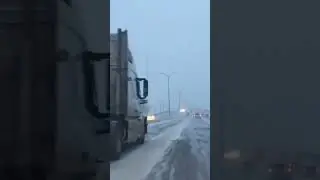 Canadian roads in -30C. #viral #shortvideo #trendingshorts #short #viralvideo #amazing #trending