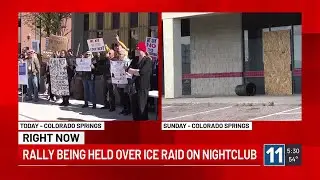 Rally held over raid on Colorado Springs nightclub