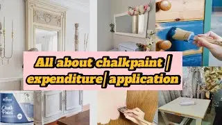 Chalkpaint expenditure| Application|mixing All about chalkpaint introduction #chalkpaint#diy 