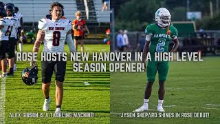 J.H. Rose hosts New Hanover as high football returns to ENC! Full highlights!🏈